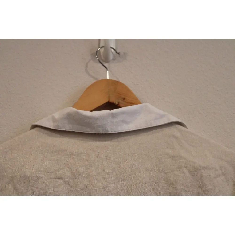 Cynthia Rowley Linen Tunic Dress Size Small, Beige/Oatmeal  old money summer